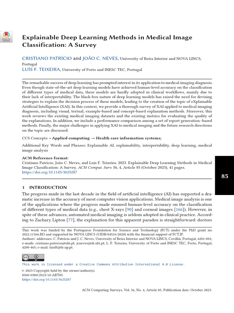 Explainable AI in Medical Imaging Survey | PDF | Deep Learning