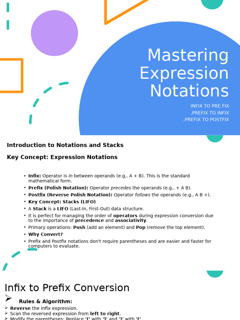 Infix, Prefix, Postfix Notation Guide | PDF | Software Engineering ...