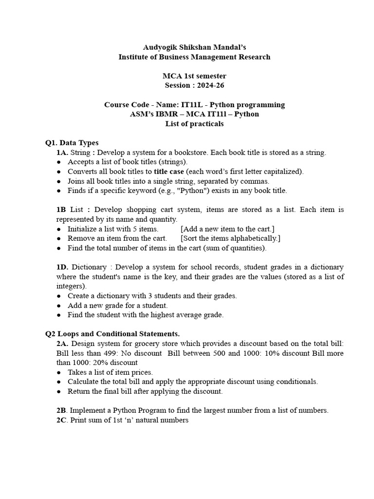 Share Practicle List.docx | PDF | String (Computer Science) | Computer ...