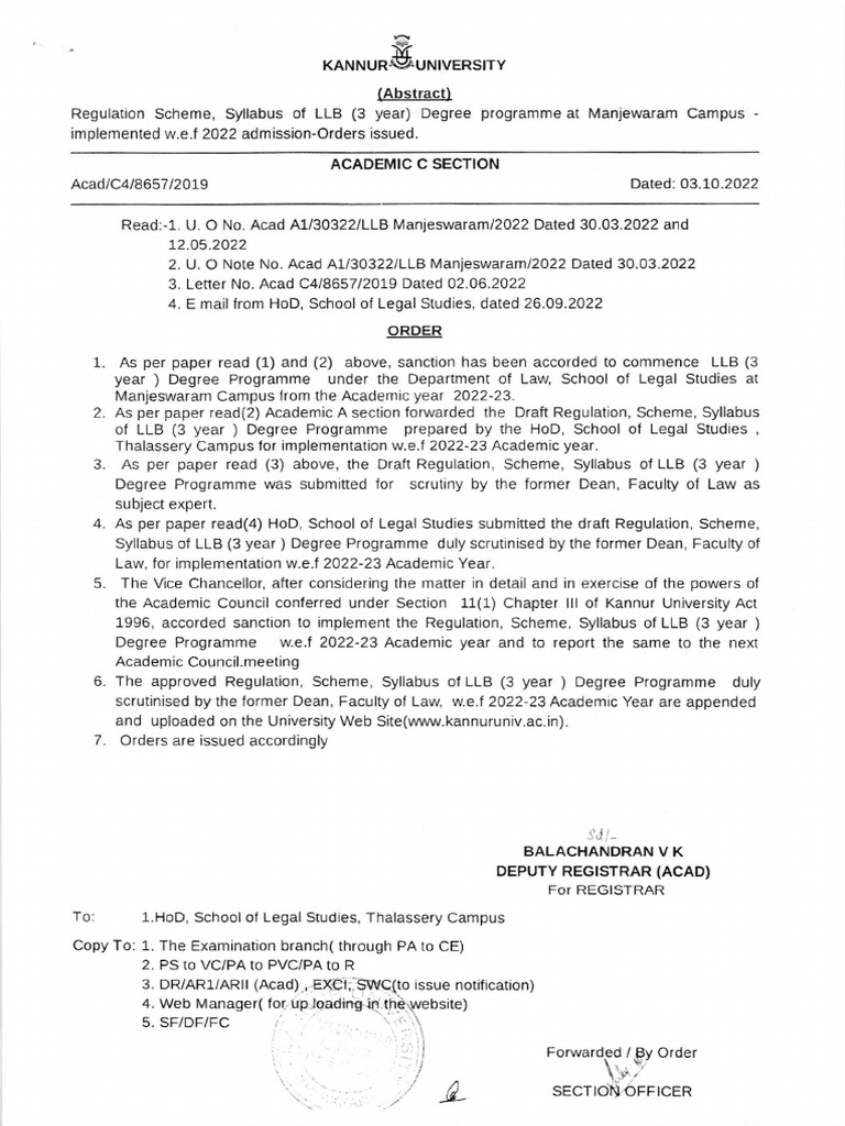 LLB 3-Year Degree Syllabus 2022-23 | PDF | Tort | Citizenship