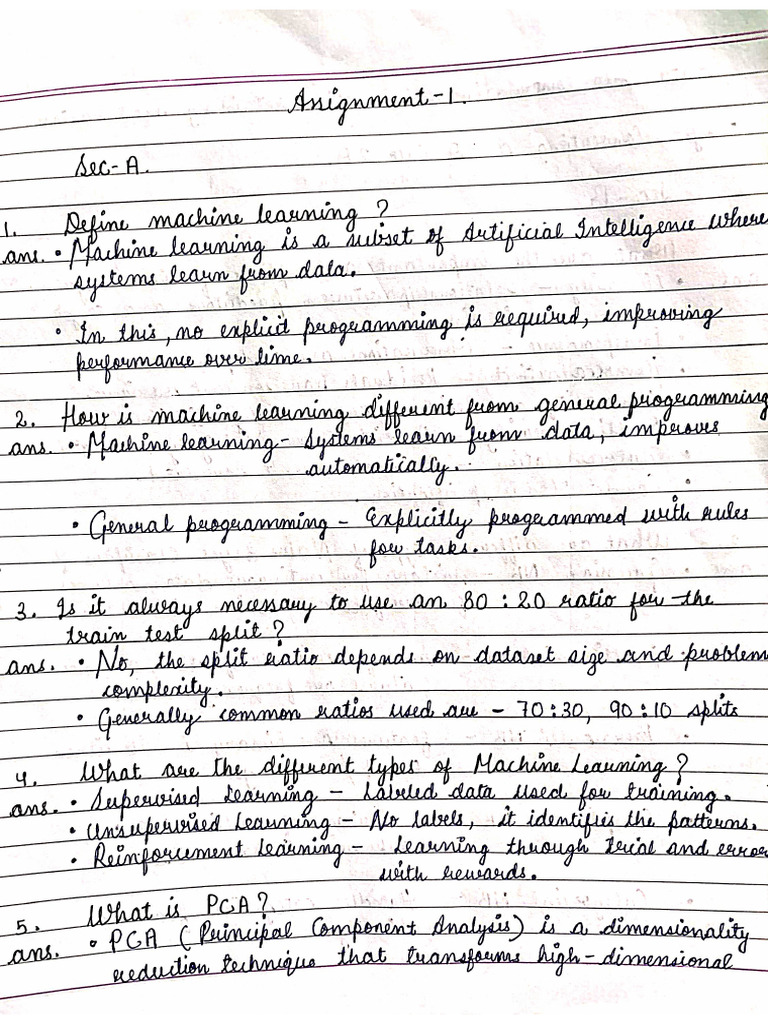 Ml Assignments | PDF