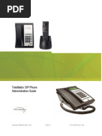 TeleMatrix SIP Phone Administration Guide 0701091