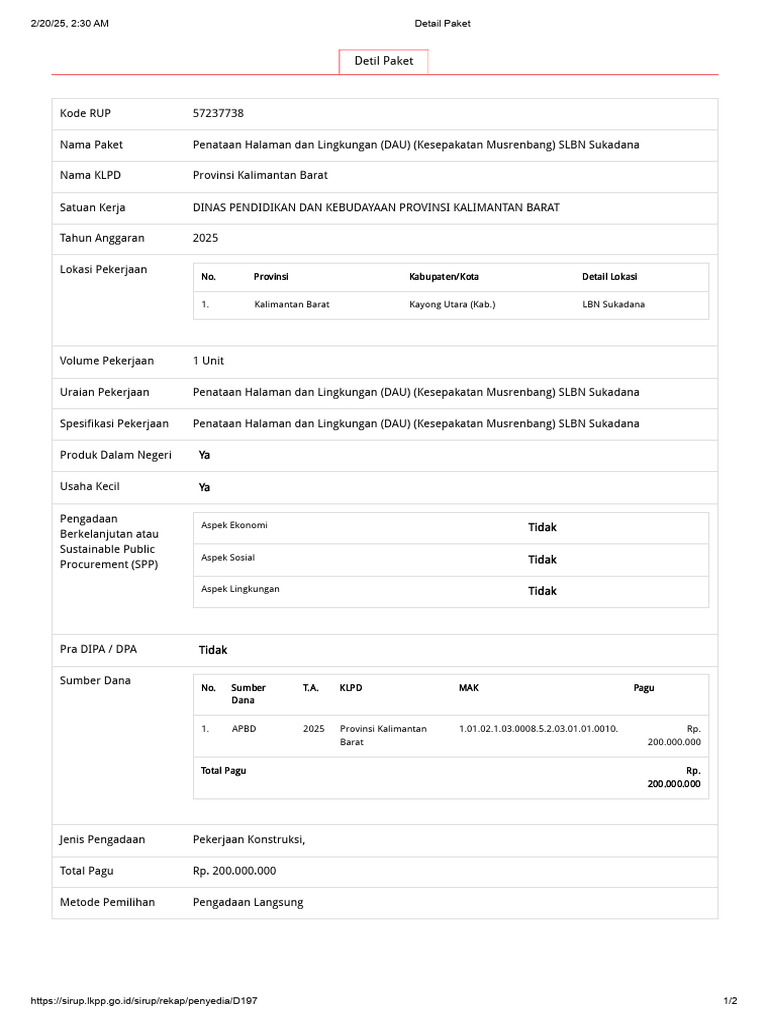 SLB SUKADANA | PDF