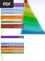 Design of Concrete Gravity Dam 