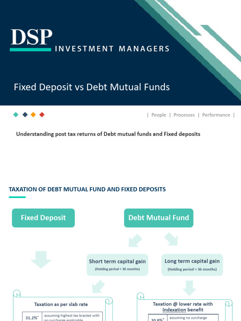 Debt Mutual Funds vs Fixed Deposits: Tax Impact | PDF | Capital Gains ...