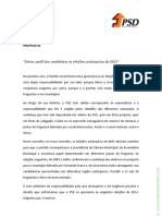 "Perfil Dos Candidatos Às Eleições Autárquicas de 2013" Do PSD Sintra