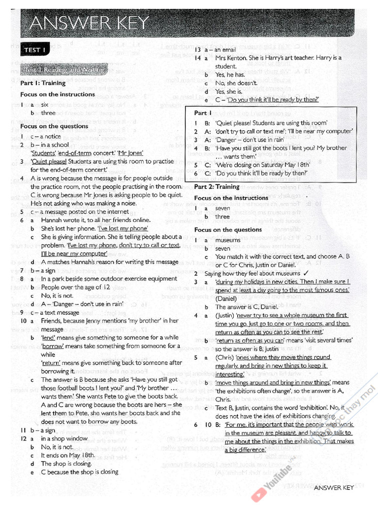 A2 Key For Schools Practice Test Plus 2020-Lop - Hoc - Thay - Mol - 110 ...