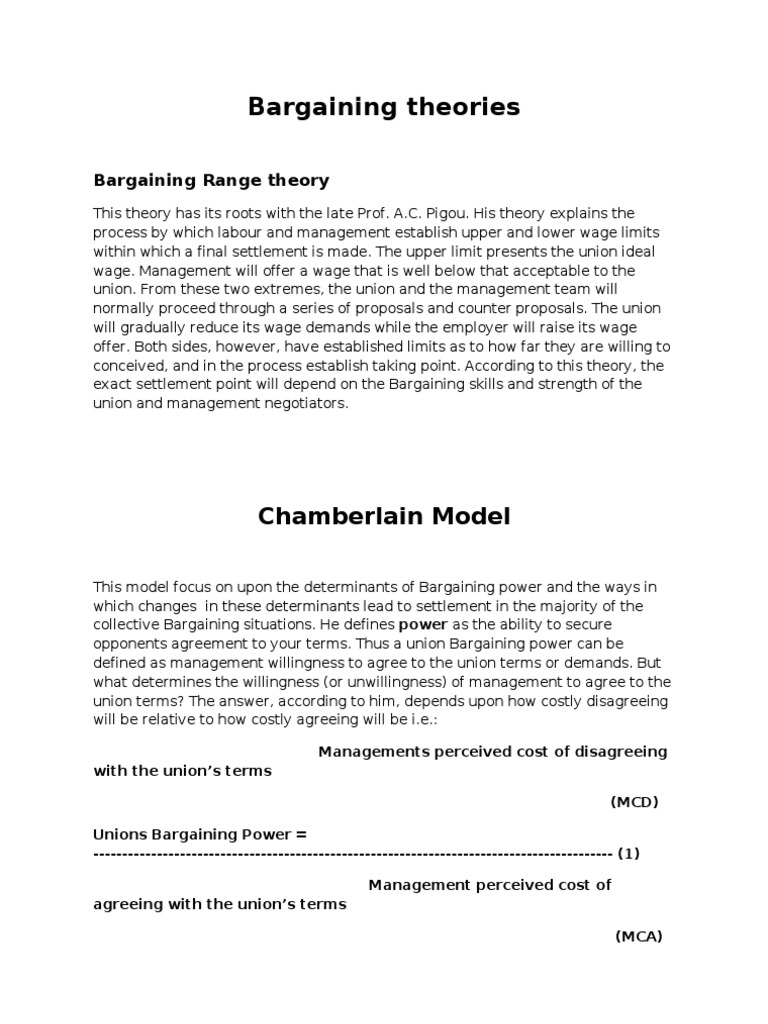 08 Barganing Theories Bargaining Negotiation