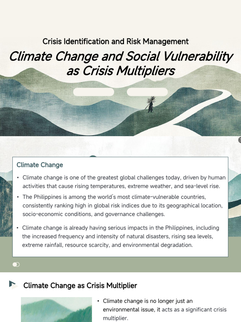 Climate Change and Social Vulnerabilty As Crisis Multiflier | PDF ...