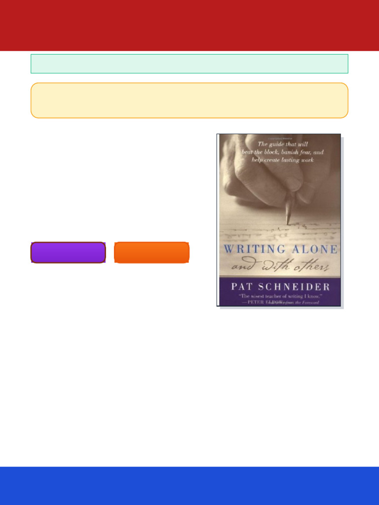 Writing Alone and With Others 1ST Edition Pat Schneider ebook fully ...