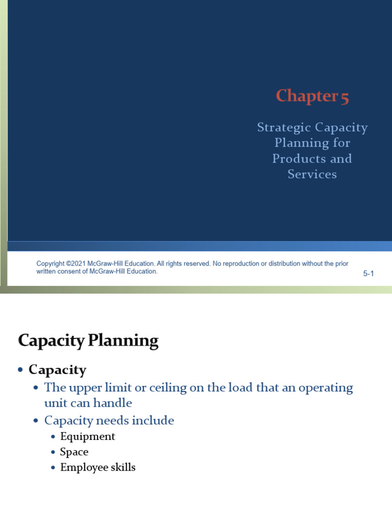Strategic Capacity Planning Guide | PDF | Economies | Business Economics