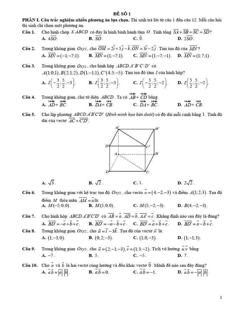 DE SO 1-Chuong 2 | PDF