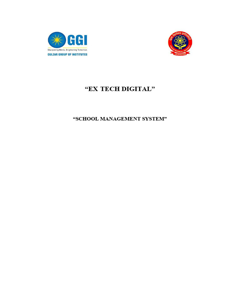 School Management System Training Report | PDF | Enterprise Resource ...