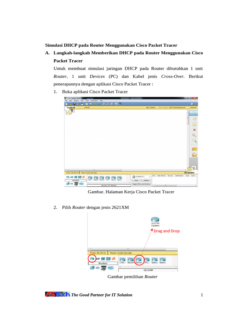 Simulasi DHCP Router di Cisco Packet Tracer | PDF
