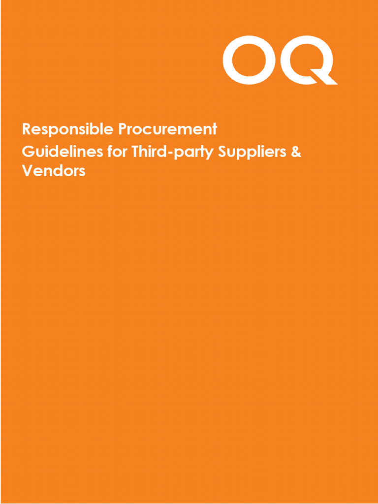 Responsible Procurement Guidelines for Vendors | PDF | United Nations ...