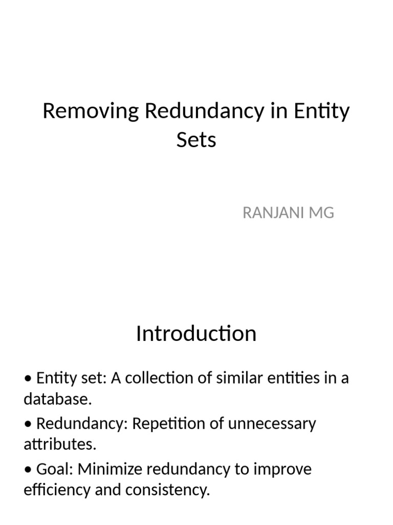 Minimizing Redundancy in Databases | PDF