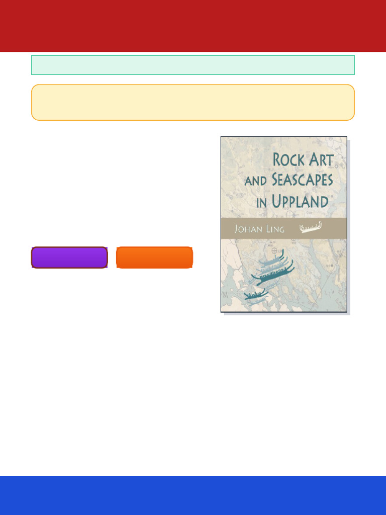 Rock Art and Seascapes in Uppland 1 Johan Ling ebook readable full ...