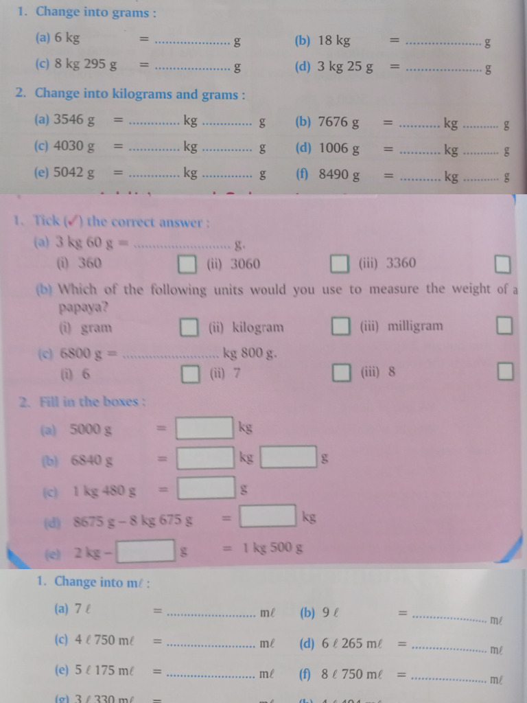 Weight and Measurement Conversion Guide | PDF | Kilogram | Quantity