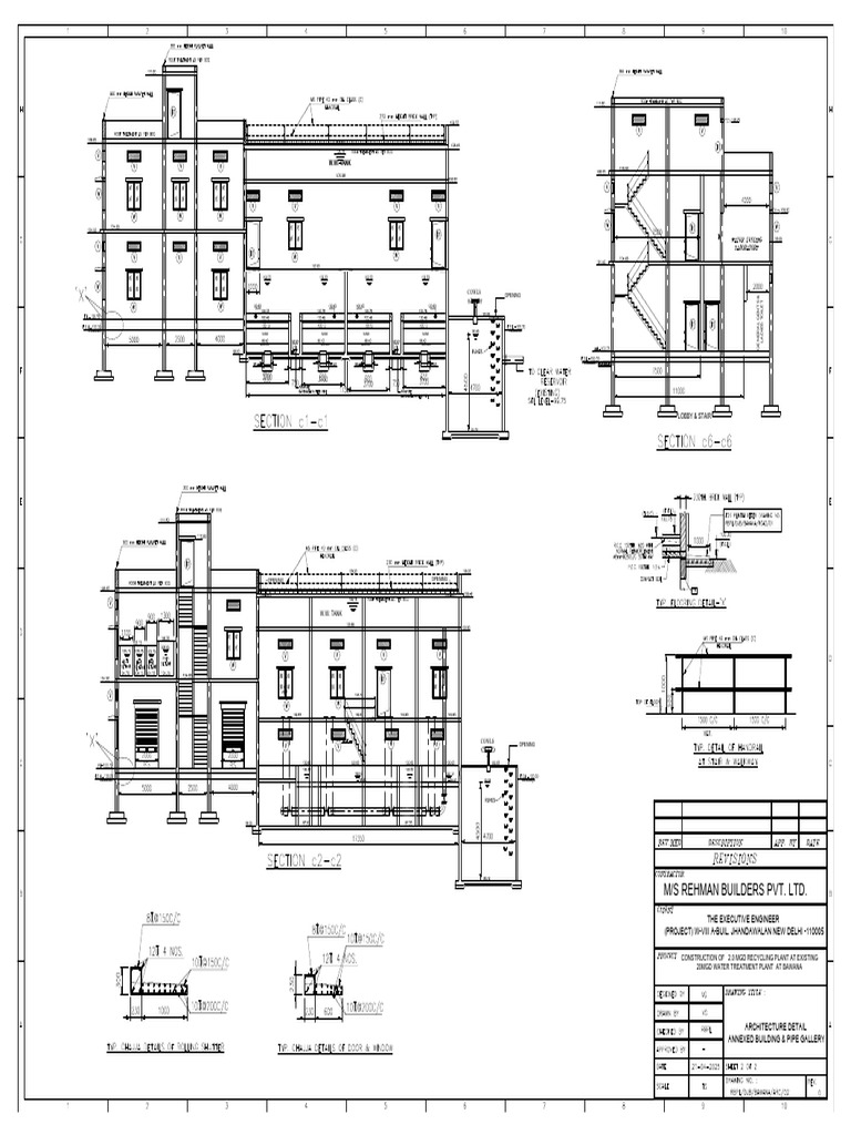 Arch. Detail Annexed Building & Pipe Gallery_02_sh.2 | PDF