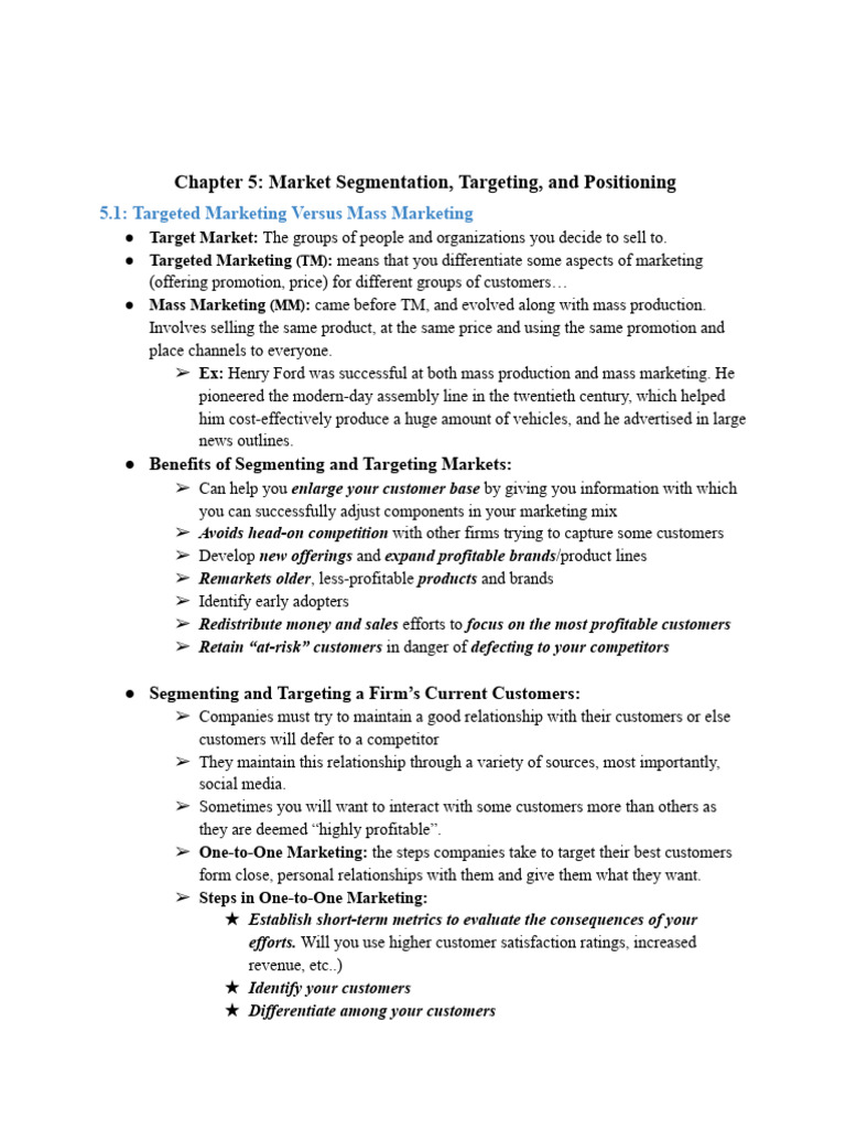 Market Segmentation and Targeting Strategies | PDF | Sales | Marketing