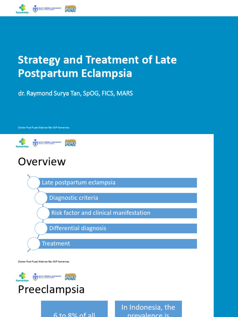 Strategy and Treatment of Late Postpartum Eclampsia | PDF | Human ...