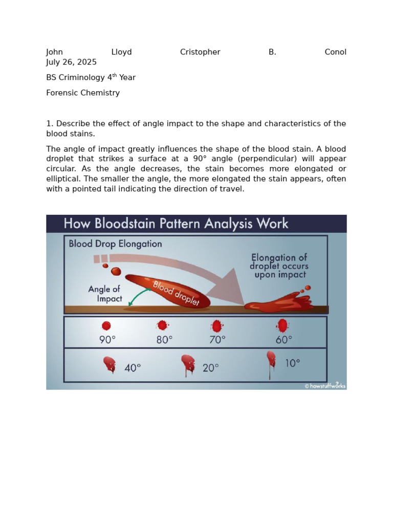 Conol_blood Pattern Analysis | PDF