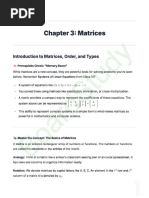 Grade 11 Unit 3 Matrices Summary | PDF | Matrix (Mathematics) | Mathematics