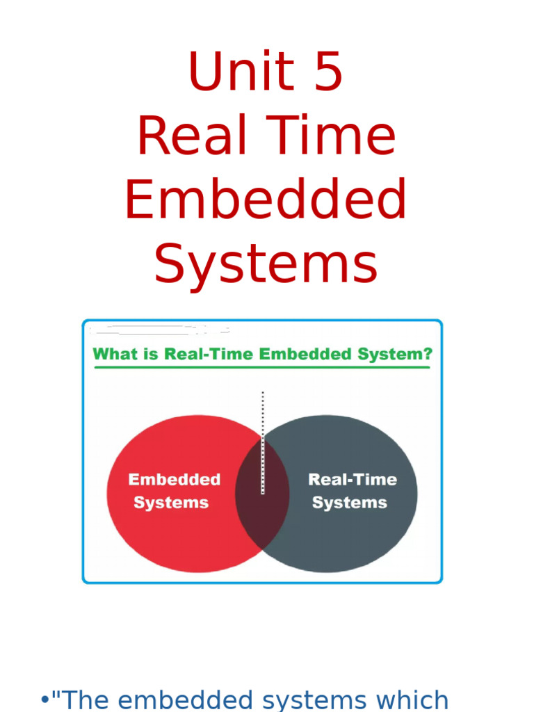 Real Time Embedded Systems | PDF | Embedded System | Real Time Computing