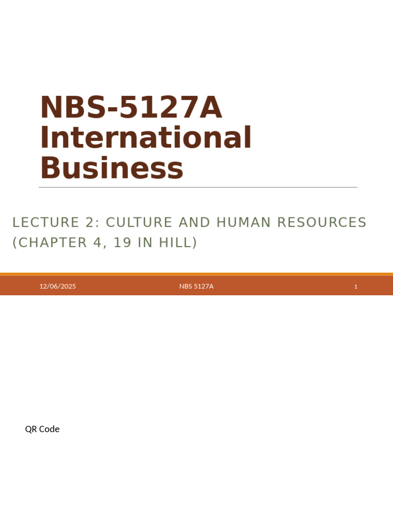 Culture's Impact on International Business | PDF | Human Resource ...