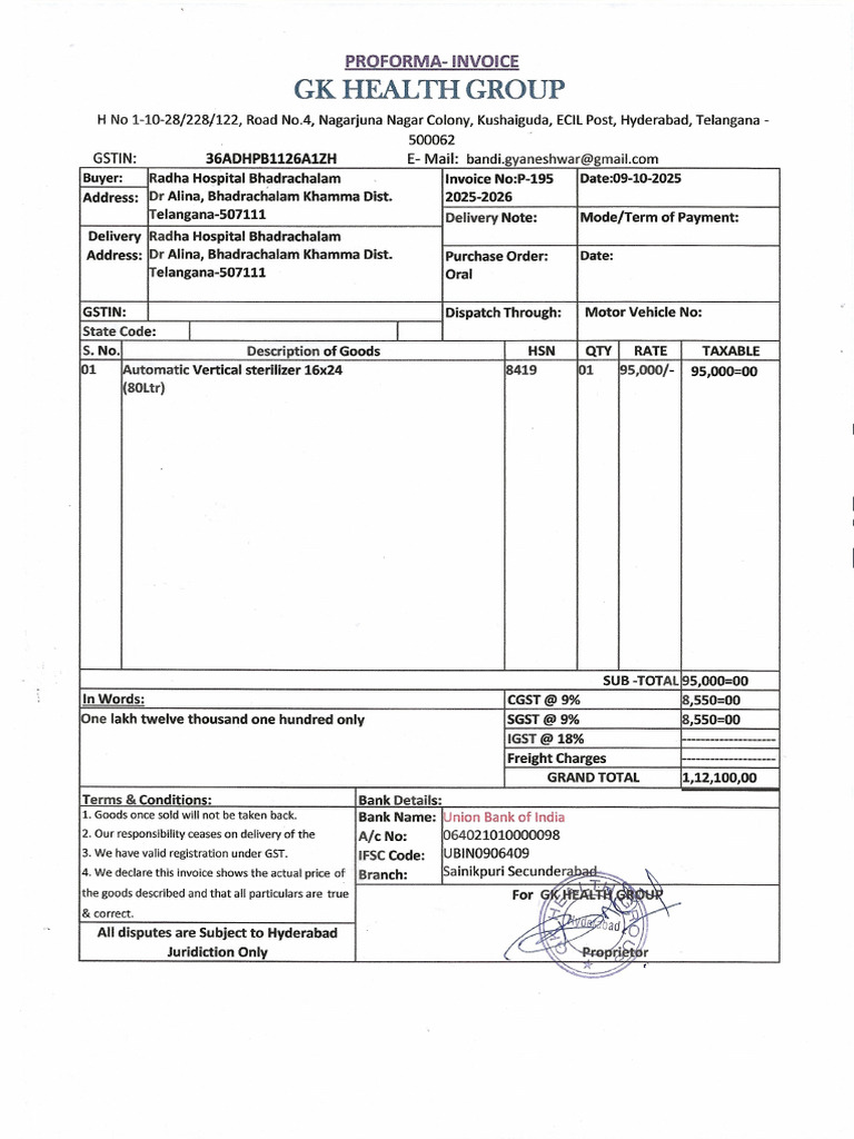 Radha Hospital Bhadrachalam | PDF