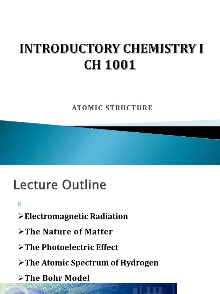 Atomic Structure and Electromagnetic Radiation | PDF | Emission ...
