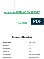 Business Simulation Report