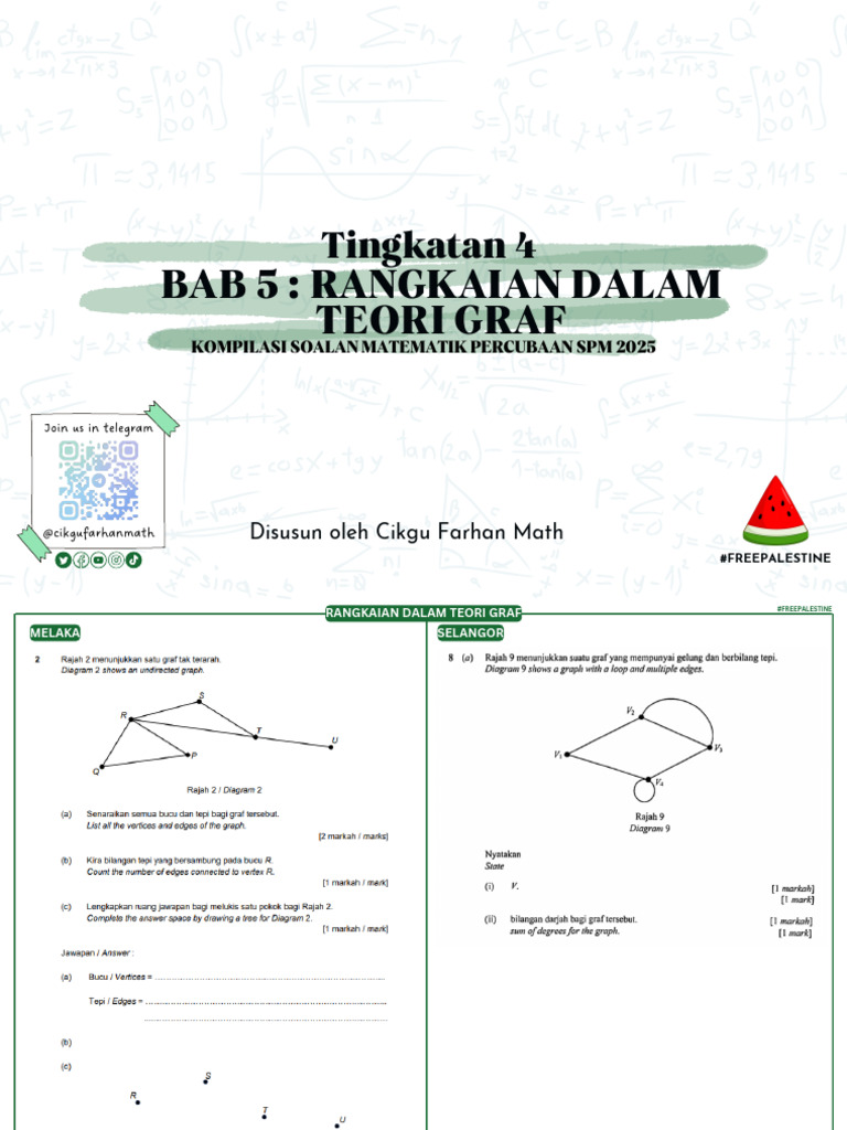 Rangkaian Dalam Teori Graf 2025 by @cikgufarhanmath | PDF