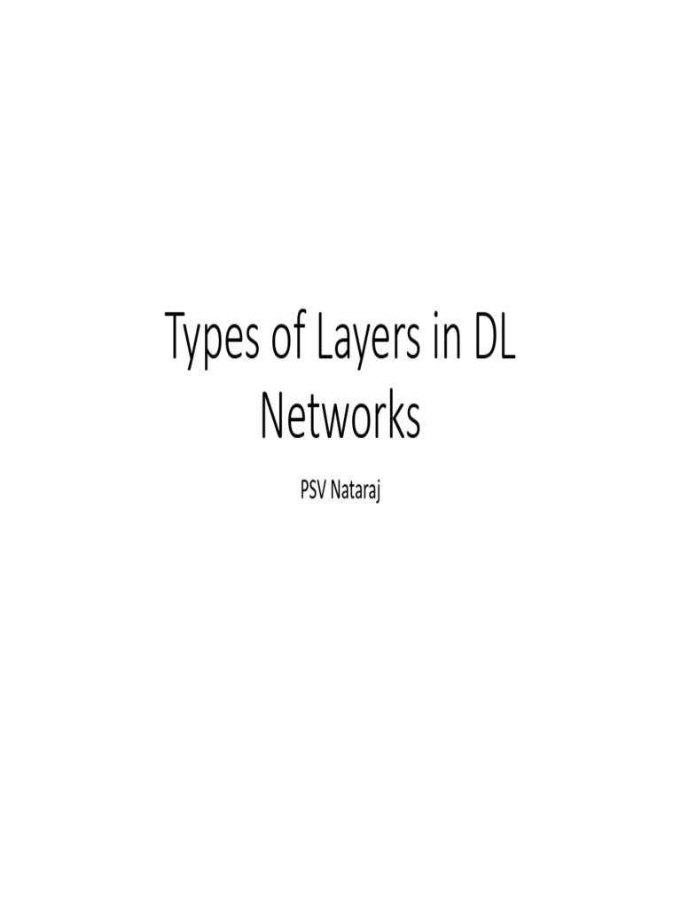 Understanding Utility Layers in Deep Learning | PDF | Applied ...