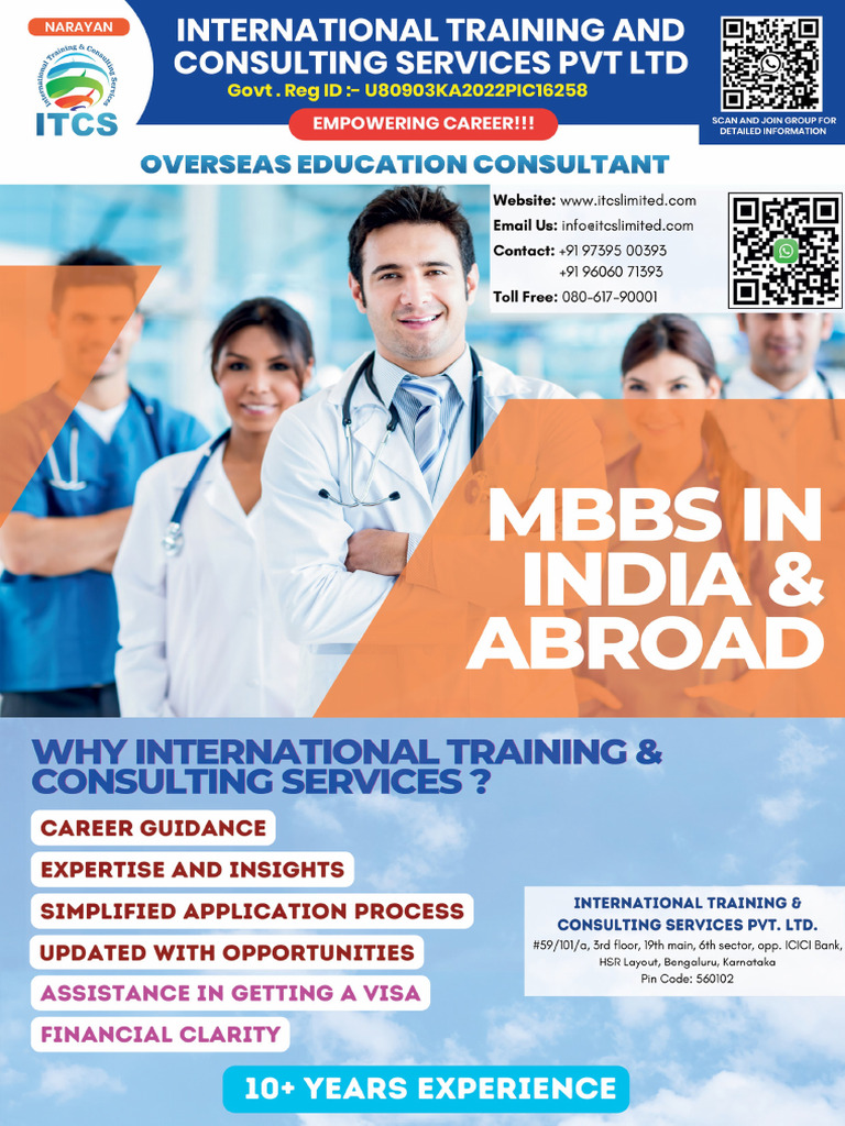 ITCS PVT Ltd. - Study MBBS in India & Abroad Brochure 2024 | PDF