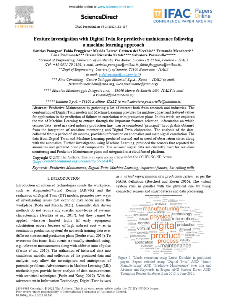 Digital Twin for Predictive Maintenance | PDF | Prediction | Communication