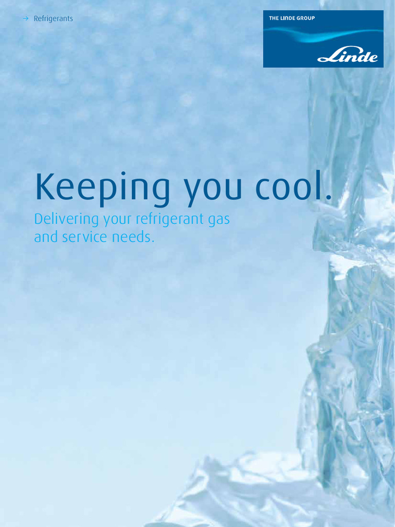 Linde Gas Refrigerant Solutions Overview | PDF | Gases | Industrial Gases
