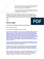 Dioma Inglés: Artículo de La Enciclopedia Libre Universal en Español