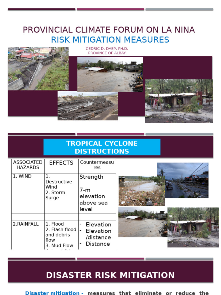 La Niña Risk Mitigation Strategies | PDF | Disaster Risk Reduction | Flood
