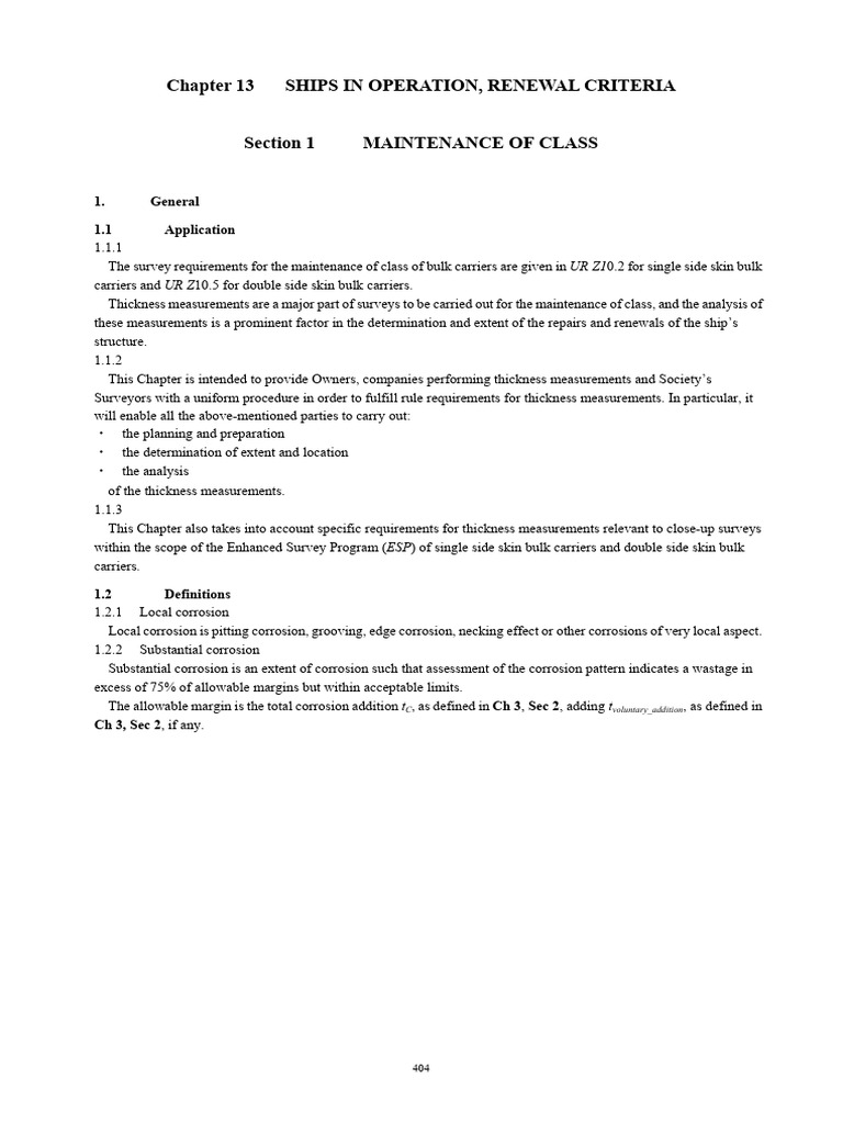 Bulk Carrier Thickness Measurement Guidelines | PDF | Deck (Ship) | Ships