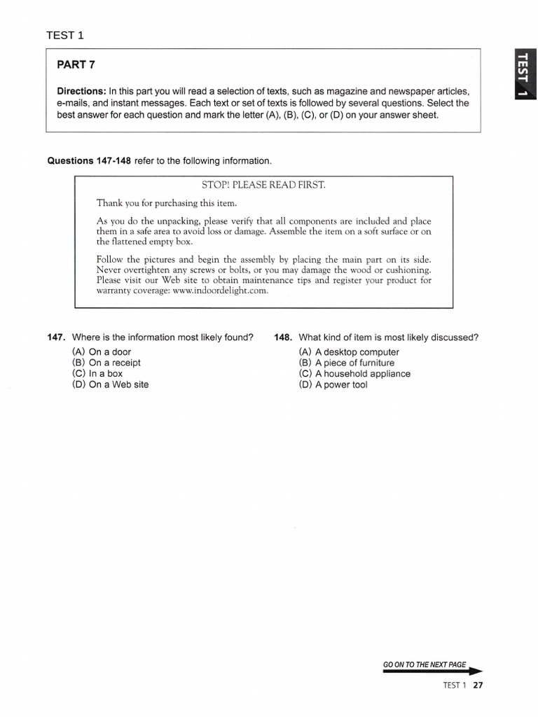Test 1 RC Part 7 | PDF