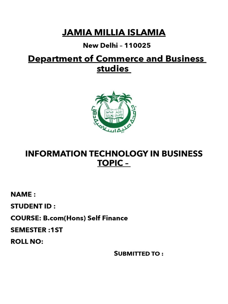 Information Technology in Business | PDF