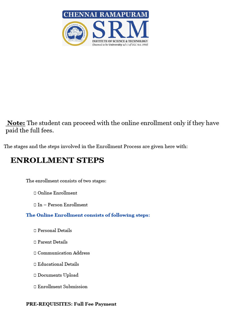 2025 Enrollment Process Guide | PDF
