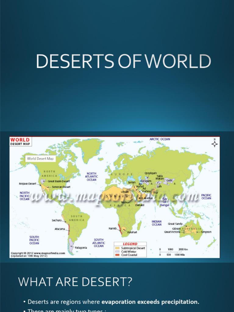 Deserts of World | PDF | Desert | Rain