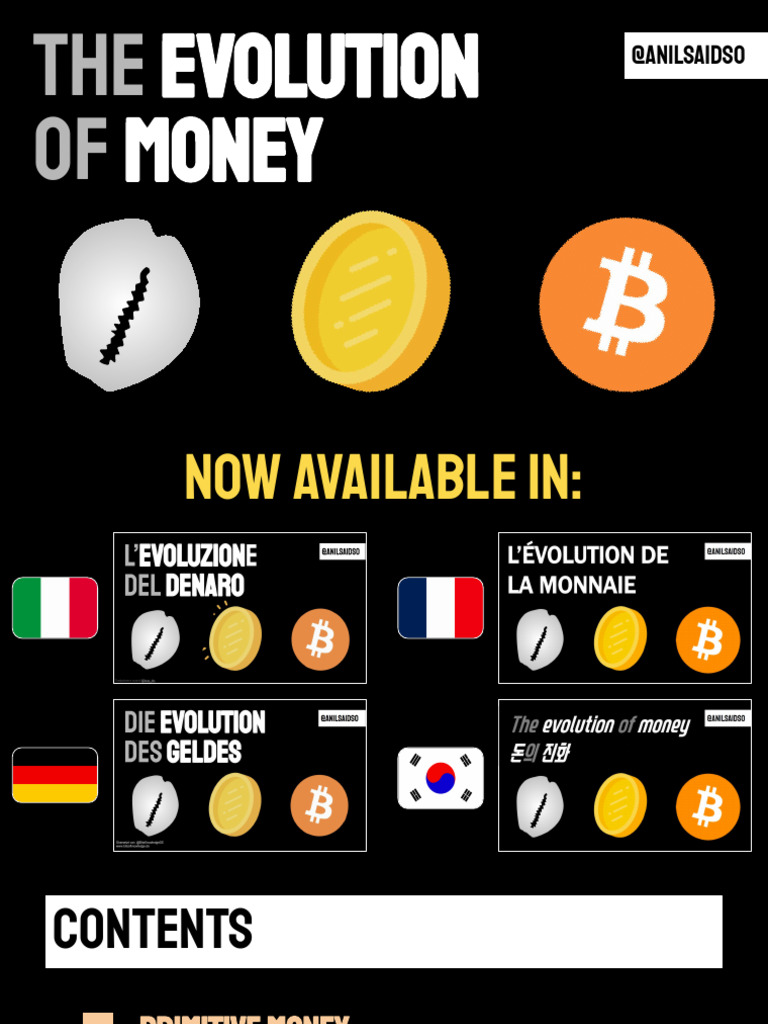 Evolution of Money by Anil | PDF | Money | Fiat Money