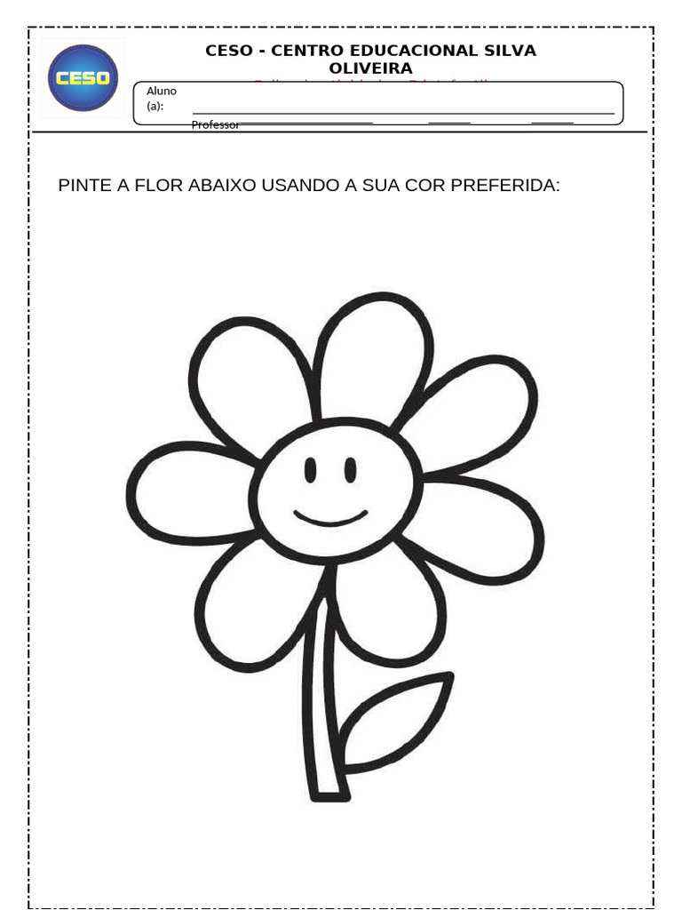 Atividade de Pintura para Educação Infantil | PDF