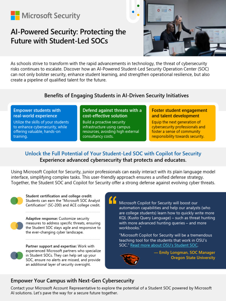 Student Led Security Operations Centers | PDF | Computer Security ...