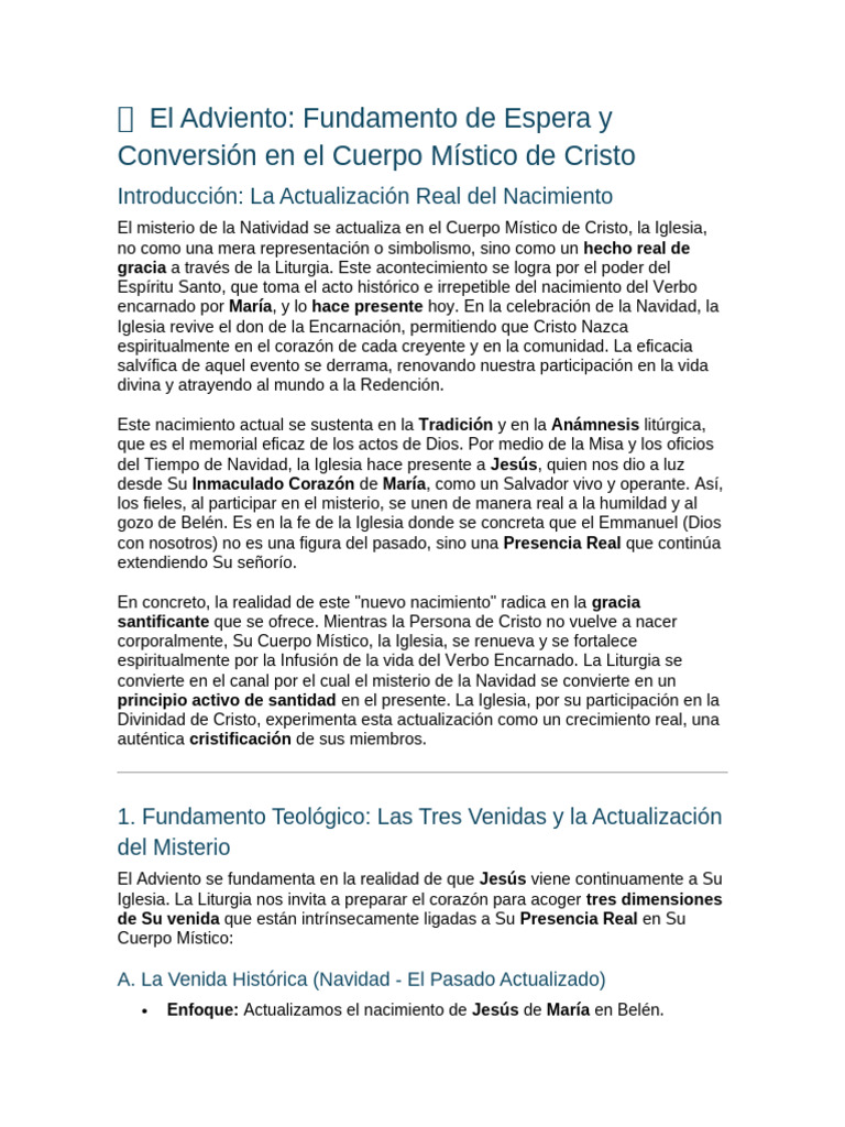 Adviento: Espera y Conversión en Cristo | PDF | Adviento | Cristo (título)