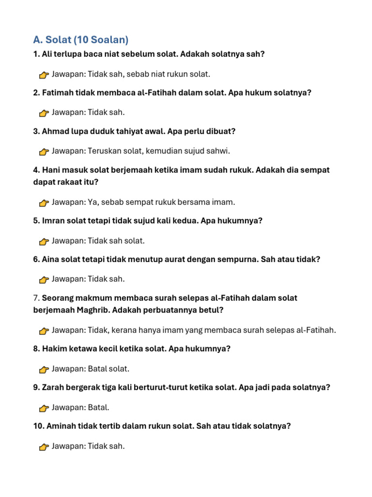 Panduan Hukum dan Rukhsah Solat | PDF
