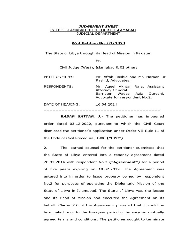 Diplomatic Immunity in Civil Matters | PDF | Sovereign Immunity ...